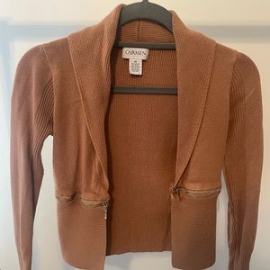 Tan cardigan